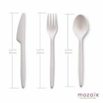 Mozaik Eco-Friendly Plant-Based Compostable Cutlery Set, 80 pieces