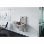 Elkay LZSTL8WSSP Enhanced EZH2O Bottle Filling Station, & Versatile Bi-Level ADA Cooler, Filtered 8 GPH Stainless