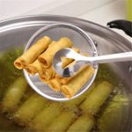 Stainless Steel Fried Food Fishing Oil Scoop Kitchen Gadget and Barbecue Brush for Kitchen Tools