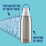 Brita Stainless Steel Water Filter Bottle, 32 Ounce, Stainless Steel, 1 Count
