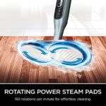Shark S7000AMZ Steam Mop, Steam & Scrub All-in-One Scrubbing and Sanitizing, Designed for Hard Floors, with 6 Dirt Grip Soft Scrub Washable Pads & 2 Steam Modes, Pure Water Blue
