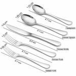 Silverware Set 20 Piece, Briout Flatware Set Service for 4 Stainless Steel Cutlery Set Include Upgraded Knife Spoon Fork Mirror Polished, Dishwasher Safe