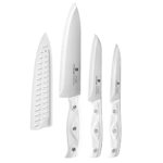 Chef Knife, Ultra Sharp Kitchen Knife, High Carbon Stainless Steel Chef knife set, 3-pc, 8 inch Chefs knife, 4.5 inch Utility Knife, 4 inch Paring Knife