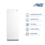 Upright Freezer 7 cu ft by Arctic King,White