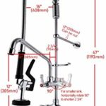 Maxsen Deck Mounted Type Commercial Kitchen Sink Faucet Pre Rinse with Add-On Spout for Food Service Commercial Kitchens Restaurant Hotel Application Tap (MS-5801BDP)