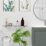 iHueBase Framed Botanical Wall Art Prints for Bedroom( Truly Excellent MDF Framed ),16x12in Wood Prints Flower Green Eucalyptus Leaf Artworks, 3 Piece Wall Decor Aesthetic, Poster for Kitchen, Bathroom Plantain Set of 3