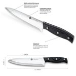 Chef Knife – Kitchen Knives, 8 inch Chef’s Knife, 4 inch Paring Knife, High Carbon Stainless Steel with Ergonomic Handle