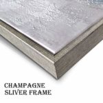 Abstract Tree Artwork Wall Art: Sliver Gray Picture Painting Print Framed on Canvas for Living Room ( Overall 64″W x 32″H, Multiple Sizes / Color )