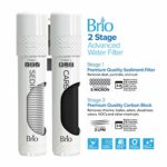Brio Self Cleaning Bottleless Water Cooler Dispenser with Filtration – New Black Stainless Steel – Hot Cold and Room Temperature Water. 2 Free Extra Replacement Filters Included