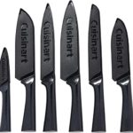 Cuisinart C55-12PMB Advantage 12 Piece Metallic Knife Set With Blade Guards, Black