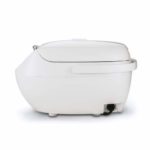 TIGER JBV-A10U 5.5-Cup (Uncooked) Micom Rice Cooker with Food Steamer Basket, White