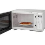 1.1 Cu. ft. 1000 W Mid Size Microwave Oven, 1000W, White Stainless Steel
