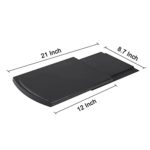 Kitchen Appliance Sliding Tray, Bruvoalon Coffee Slider, Sliding Tray for Coffee Maker, Kitchen Aid Mixer, Blenders and Air Fryer, Appliance Slider for Coutertop with Rolling Wheels (1 Pack)