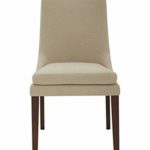 Amazon Brand – Stone & Beam Alaina Upholstered Dining Room Kitchen Chairs, 20″W, Set of 2, Hemp