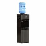 Brio Limited Edition Top Loading Water Cooler Dispenser – Black Stainless Steel – Hot & Cold Water, Child Safety Lock, Holds 3 or 5 Gallon Bottles – UL/Energy Star Approved