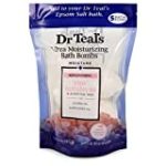 Dr. Teal’s Pink Himalayan Moisture Bomb Bath Soaks 1.6oz x 4(Total 6.4oz), Pack of 1