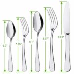 Silverware Set, ENLOY 20 Pieces Stainless Steel Flatware Cutlery Set, Include Knife Fork Spoon, Mirror Polished, Dishwasher Safe, Service for 4