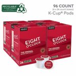 Eight O’Clock Coffee The Original, Single-Serve Keurig K-Cup Pods, Medium Roast Coffee Pods, 96 Count (Pack of 1)