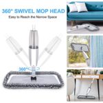 Tobeelec Spray Mop for Floor Cleaning, Microfiber Floor Mop Dry Wet Mop for Laminate Tile Ceramic Hardwood Wooden Vinyl with 4 Reusable Pads & 2 Refillable Bottle & 1 Scraper