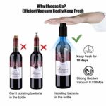 [2 PACK]Wine Bottle Stoppers, Reusable Wine Stoppers, Vacuum Wine Preserver with Time Scale Record, Wine Savers Vacuum Pump Corks Keep Wine Really Fresh, Best Gift Accessories