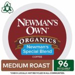 Newman’s Own Organics Special Blend, Single-Serve Keurig K-Cup Pods, Medium Roast Coffee, 96 Count