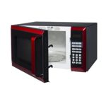 Stainless Steel 0.9 Cu. ft. Red Microwave Oven
