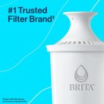 Brita XL 27 Cup Dispenser with 1 Standard Filter, Made without BPA, UltraMax, Black (Package May Vary)