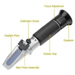 aichose Brix Refractometer with ATC, Dual Scale – Specific Gravity & Brix, Hydrometer in Wine Making and Beer Brewing, Homebrew Kit
