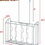 2PK – SimpleHouseware Over The Cabinet Door Organizer Holder, Silver