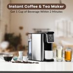 Mecity Coffee Maker 3-in-1 Single Serve Coffee Machine, For K-Cup Coffee Capsule Pod , Ground Coffee Brewer, Loose Tea maker, 6 to 10 Ounce Cup, Removable 50 Oz Water Reservoir, 120V 1150W