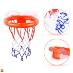 MARPPY Bath Toys, Bathtub Basketball Hoop for Toddlers Kids, Boys and Girls with 4 Soft Balls Set & Strong Suction Cup, Bathtub Shooting Game & Fun Toddlers Bath Toys for Boys or Girls