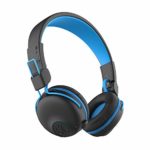 JLab Buddies Play Gaming Wireless Kids Headset | Blue | 22+ Hour Bluetooth 5 Playtime 60ms Super-Low Latency for Mobile Gameplay | Retractable Boom Mic | AUX Cord Compatible w/Gaming Consoles