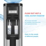 Water Cooler Dispenser for Top Loading 5 Gallon Water Cooler Dispensers,Perfect for Home Office School,Stainless Steel ETL Listed No Noise Quiet