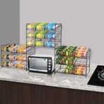 Simple Trending Can Rack Organizer, Stackable Can Storage Dispenser Holds up to 36 Cans for Kitchen Cabinet or Pantry, Bronze