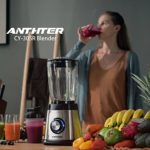 Anthter CY-305R Professional Blender, 950W High Power Benders For Kitchen, Stainless Countertop Smoothie Blender, 50 Oz Glass Jar & 24-Ounce Smoothie Cup, Ideal for Smoothies, Shakes & Frozen Drinks