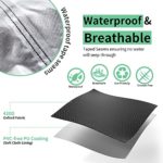 Patio Furniture Covers Waterproof, 83 x 51 x 29 inch Outdoor Table Cover, RESUNSY Durable 420D Patio Table Cover with 4 Windproof Buckles, Outdoor Patio Cover Fits for 8-10 Seats