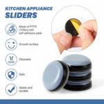 AIEVE Kitchen Appliance Sliders – Easy Moving & Saving Space – 8Pcs Adhesive Magic Telfon Self Stick Sliders Compatible with Most Coffee Makers, Air Fryers, Pressure Cooker, Blenders and More (DIY).