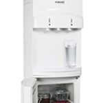 Igloo Hot & Cold Top-Loading Water Cooler Dispenser with Refrigerator, Holds 3 & 5 Gallon Bottles, Child Safety Lock, Perfect for Homes, Kitchens, Offices, Dorms, White