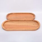 Samhita Acacia Oval Wood Tray Platters for Serving Food, Dishes Dinner Plates for Party Entertaining Appetizer
