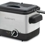 Cuisinart CDF-100 Compact 1.1-Liter Deep Fryer, Brushed Stainless Steel – Silver (Renewed)