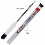 Hydrometer for Wine Making with 100 MM Hydrometer Test Jar – Home Brew Equipment for Wine and Beer Making Testing Kit and Brewing Your Own Homebrew