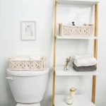 Mkono Macrame Storage Baskets Boho Decor Box Handmade Woven Decorative Countertop Toilet Tank Shelf Cabinet Organizer for Bedroom Nursery Livingroom Home, Set of 2, Ivory