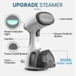 Steamer for Clothes, Kolohoso 1500W Fast Heat Up Handheld Garment Steamer, Portable Travel Clothing Fabric Steamer with Upgraded Nozzle and 300ml Water Tank