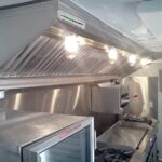 HOODMART 4′ Concession Trailer Hood System for Food Truck | Commercial Range Hood with Direct Drive Exhaust Fan | Stainless Steel Kitchen Equipment with Install Kit Included