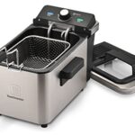 Toastmaster TM-166DF Deep Fryer, 2.5 Liter, Silver