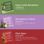 Stash Tea Black Tea Variety Pack Sampler Assortment – Caffeinated, Non-GMO Project Verified Premium Tea with No Artificial Ingredients, 18-20 Count (Pack of 6)