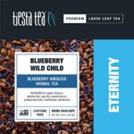Tiesta Tea – Blueberry Wild Child, Loose Leaf Blueberry Hibiscus Herbal Tea, Non-Caffeinated, Hot & Iced Tea, 5.5 oz Tin – 50 Cups, Natural Flavors, Herbal Tea Loose Leaf Blend