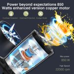 KOIOS 850W Smoothie Bullet Blender for Shakes and Smoothies, 11 Pieces Personal Blenders for Kitchen Ice, Small Cup Grinder with 17 oz (2) and 10 oz To-Go Cups and Spout Lids, BPA Free, Pulse Technology (Black)