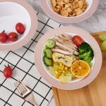 JOLLY CHEF 50 Disposable Plastic Bowls 14oz Premium Heavy Duty Disposable Dinner Bowls Reusable and Great for Parties or Weddings