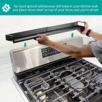 Shelf for Kitchen Stove – Upgrade 30″ Magnetic Shelf for Kitchen Stove 2pcs 15″ Stainless Steel for Kitchen Storage Over Stove Spice Rack Organizer